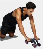 LORDEX Fitness Two-Wheel Hand Pusher – Ab Roller for Core & Strength Training