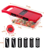 10-in-1 Mandolin Slicer – Multifunctional Fruit & Vegetable Cutter - Image 3