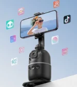 P03 Auto Face Tracking Desktop Gimbal – 360° Smart Phone Holder with Gesture Control in UAE