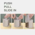 Stainless Steel Vegetable Cutter – Manual Rotary Slicer & Shredder - Image 5